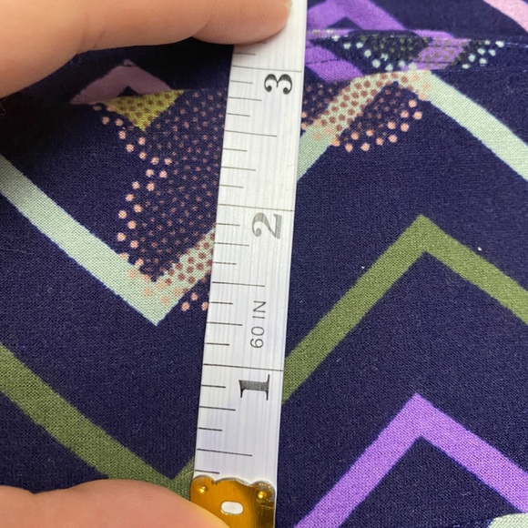 LuLaRoe Disney Mickey Mouse Purple Stripes Leggings - Picture 6 of 10